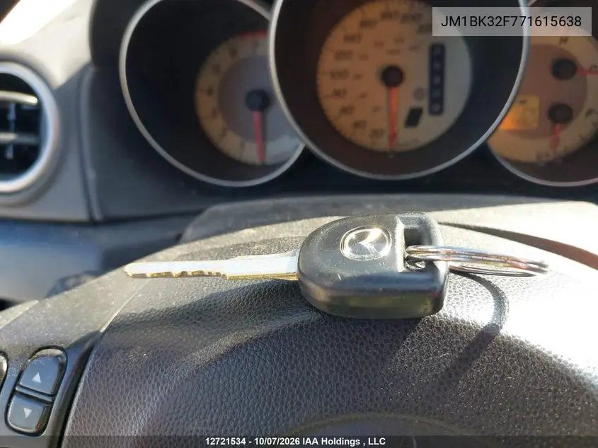 2007 MAZDA 3 VIN JM1BK32F771615638 — фото 11