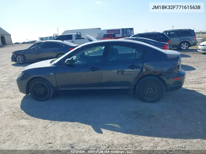 2007 MAZDA 3 VIN JM1BK32F771615638 — фото 14