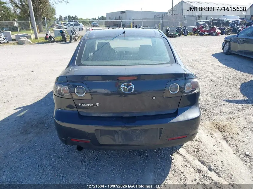 2007 MAZDA 3 VIN JM1BK32F771615638 — фото 16