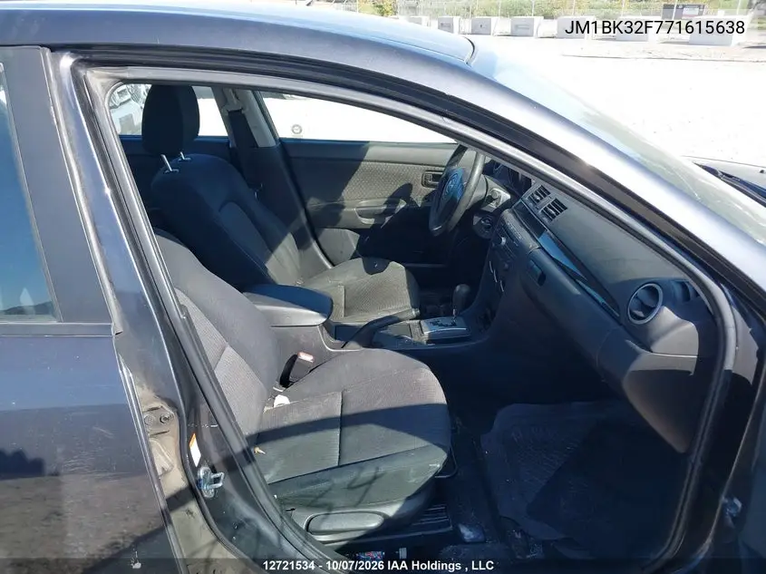 2007 MAZDA 3 VIN JM1BK32F771615638 — фото 5