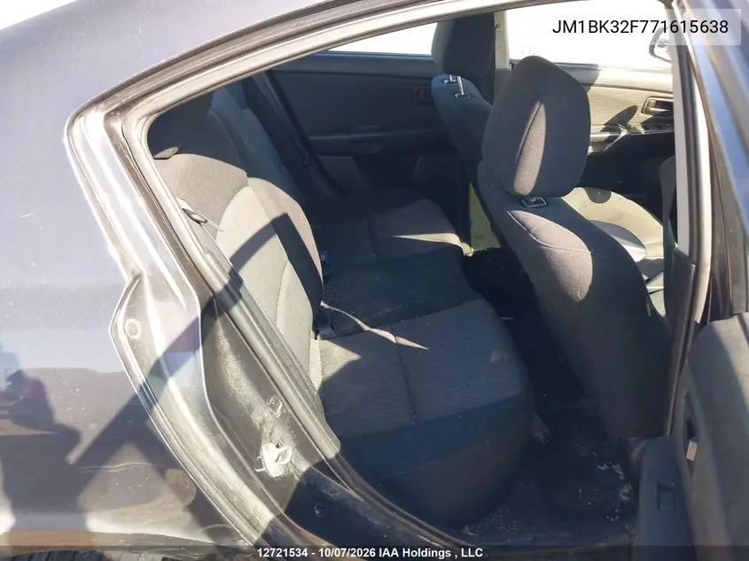 2007 MAZDA 3 VIN JM1BK32F771615638 — фото 8