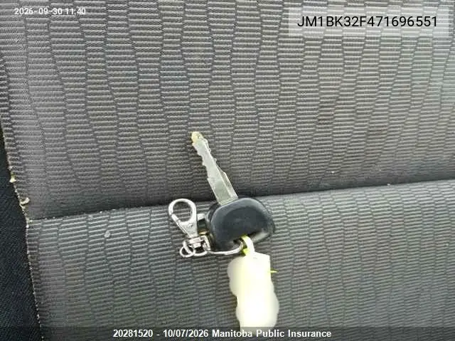 2007 MAZDA 3 VIN JM1BK32F471696551 — фото 11