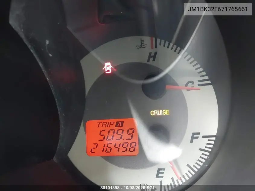 2007 MAZDA 3 VIN JM1BK32F671765661 — фото 13