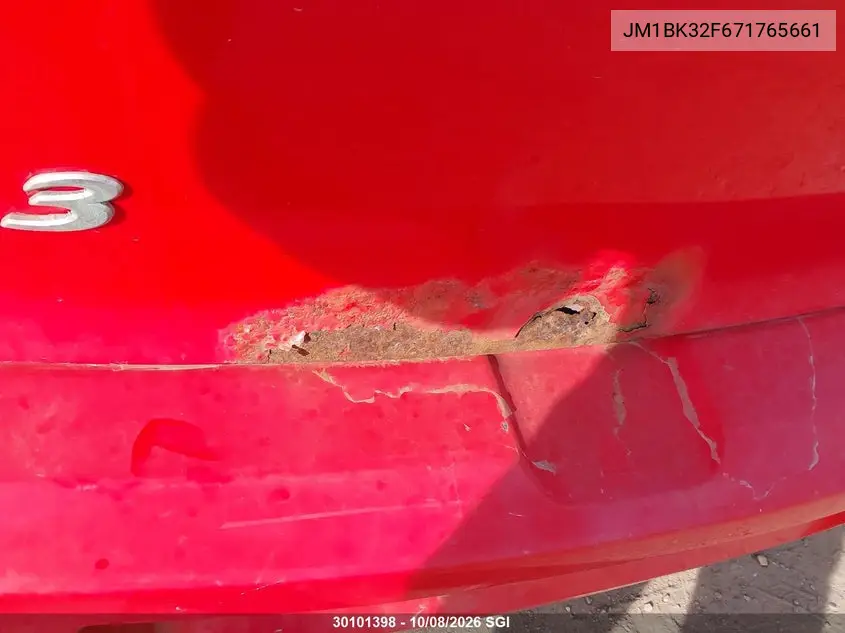 2007 MAZDA 3 VIN JM1BK32F671765661 — фото 14