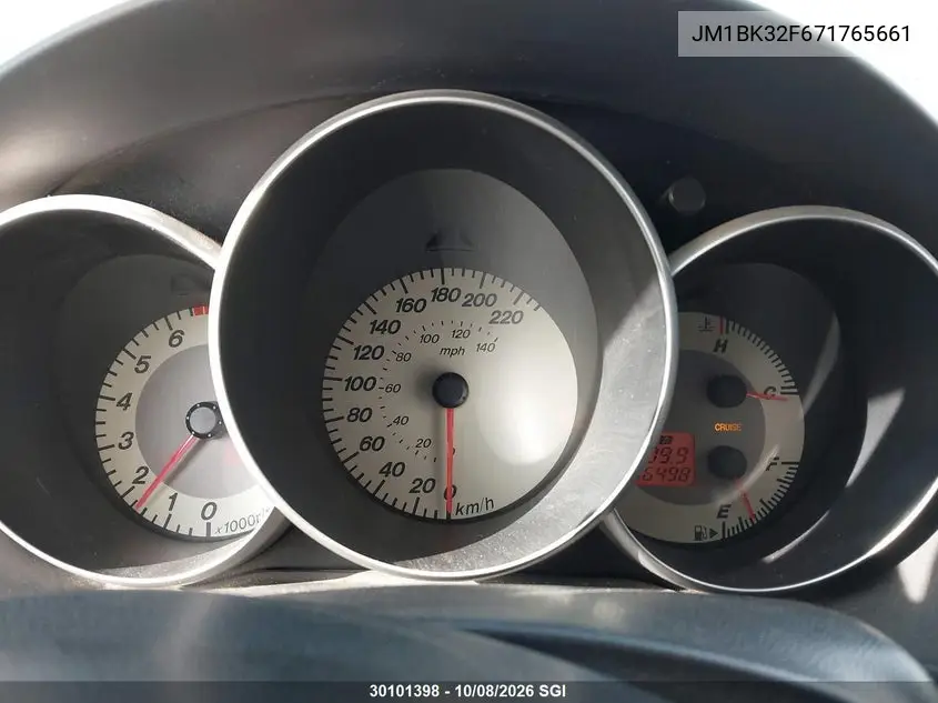 2007 MAZDA 3 VIN JM1BK32F671765661 — фото 7