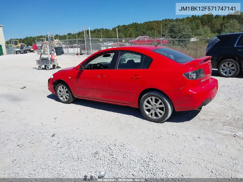 2007 MAZDA 3 VIN JM1BK12F571747141 — фото 3