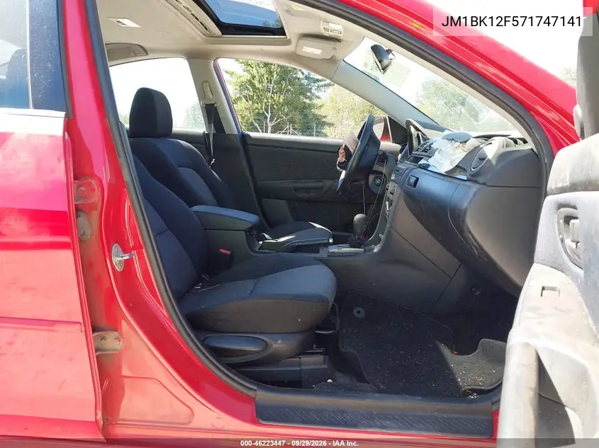 2007 MAZDA 3 VIN JM1BK12F571747141 — фото 5