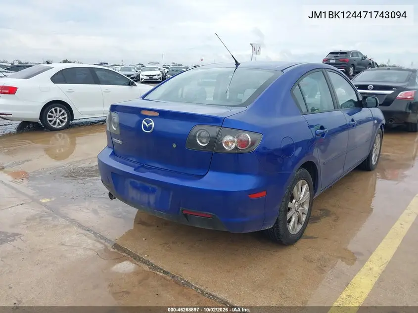 2007 MAZDA 3 VIN JM1BK124471743094 — фото 4