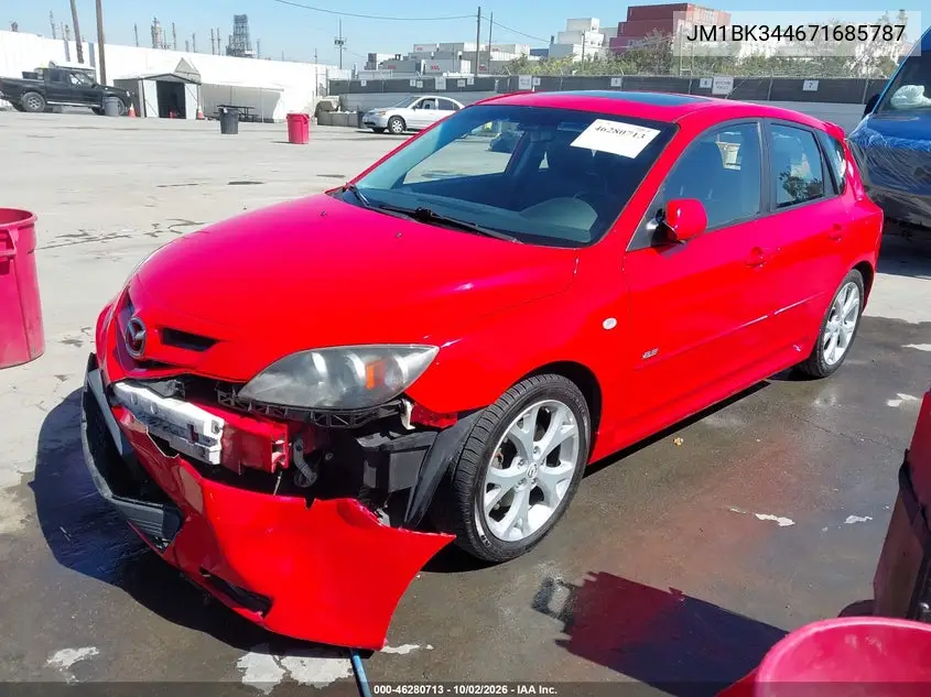 2007 MAZDA 3 VIN JM1BK344671685787 — фото 2