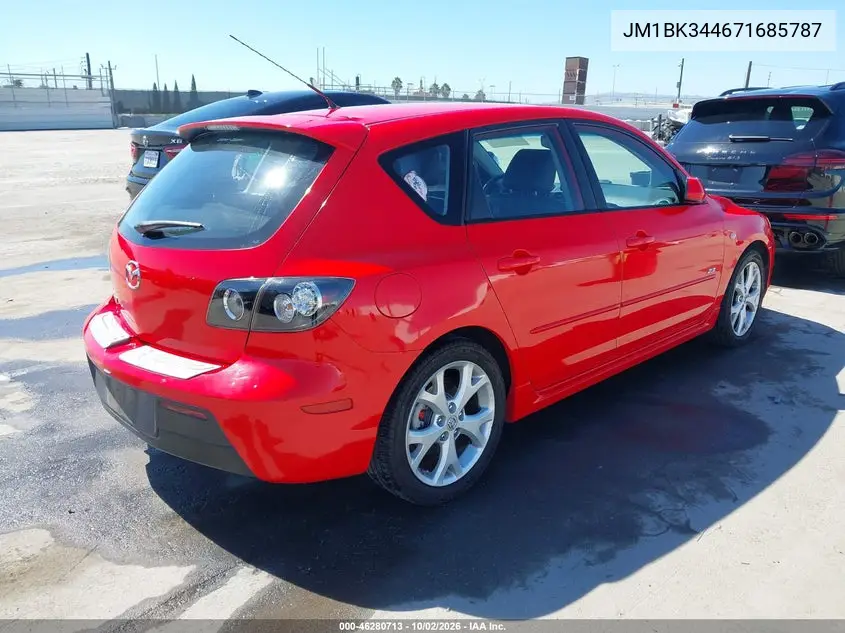 2007 MAZDA 3 VIN JM1BK344671685787 — фото 4