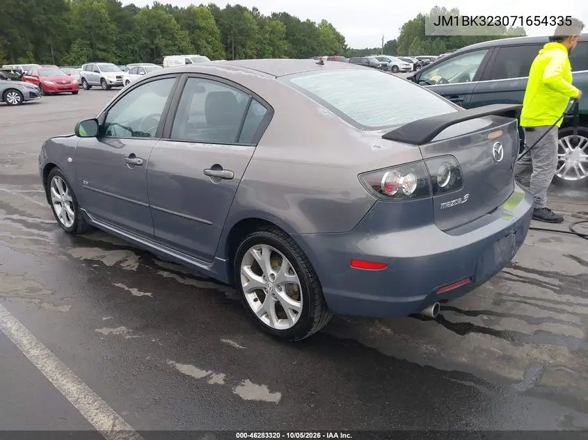 2007 MAZDA 3 VIN JM1BK323071654335 — фото 3