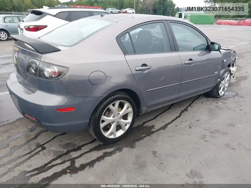 2007 MAZDA 3 VIN JM1BK323071654335 — фото 4