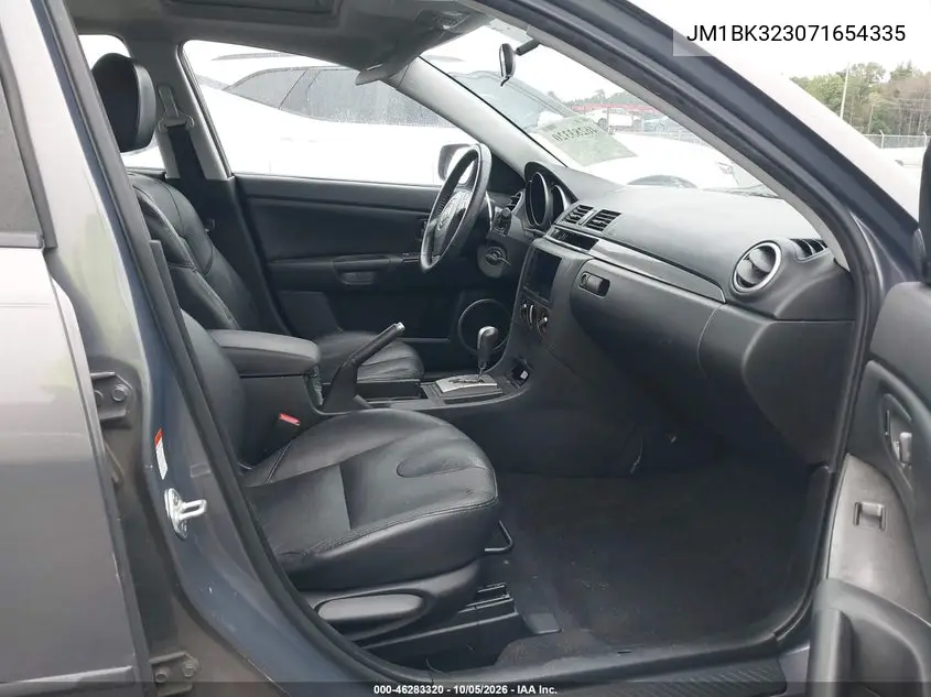 2007 MAZDA 3 VIN JM1BK323071654335 — фото 5