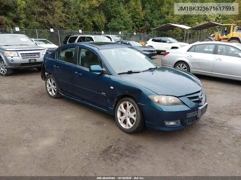 MAZDA 3 2007, VIN JM1BK323671617595