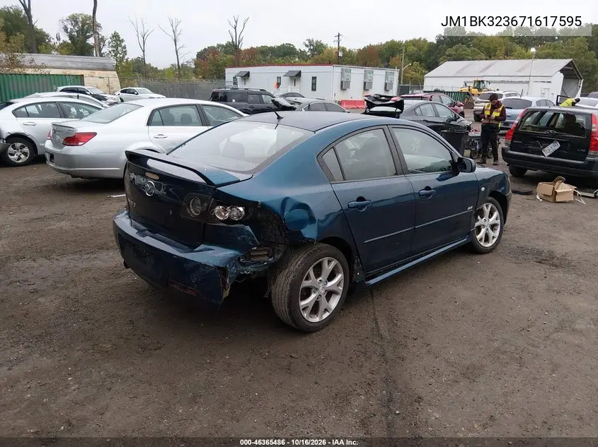 2007 MAZDA 3 VIN JM1BK323671617595 — фото 4