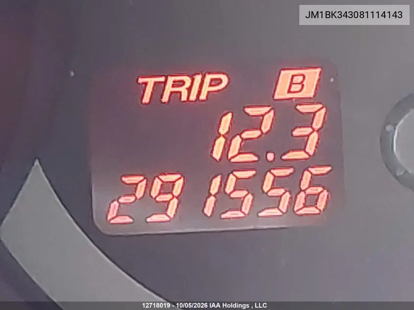2008 MAZDA 3 VIN JM1BK343081114143 — фото 15