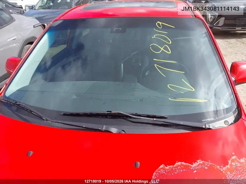 2008 MAZDA 3 VIN JM1BK343081114143 — фото 17