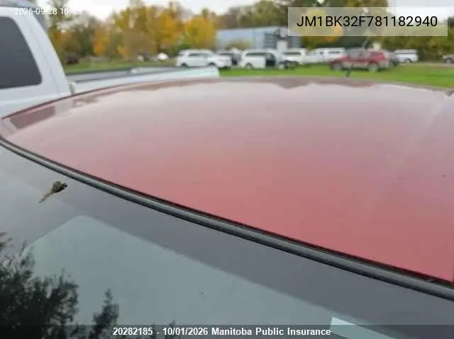 2008 MAZDA 3 VIN JM1BK32F781182940 — фото 6