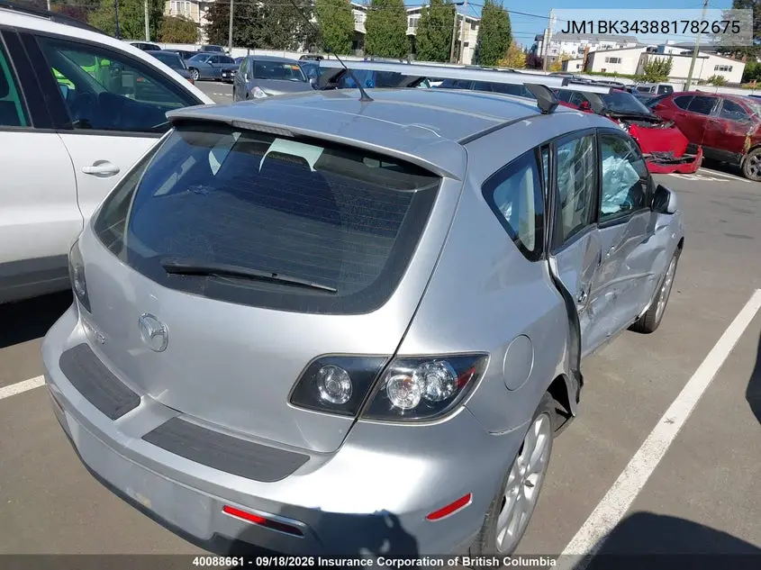2008 MAZDA 3 VIN JM1BK343881782675 — фото 4