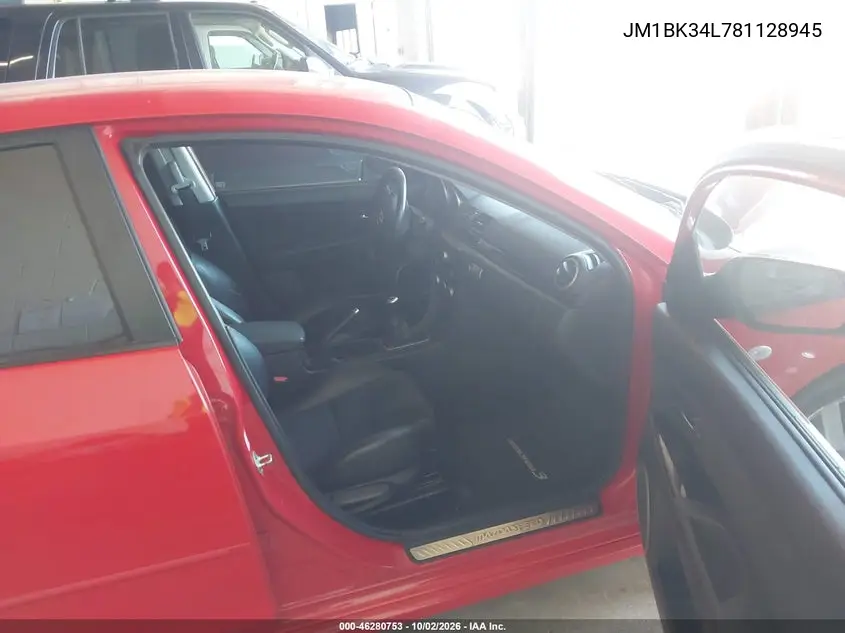2008 MAZDA 3 VIN JM1BK34L781128945 — фото 5