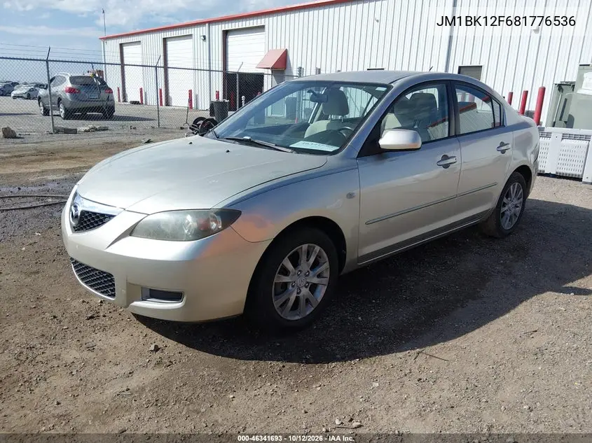 2008 MAZDA 3 VIN JM1BK12F681776536 — фото 2