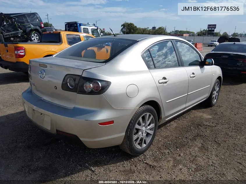 2008 MAZDA 3 VIN JM1BK12F681776536 — фото 4