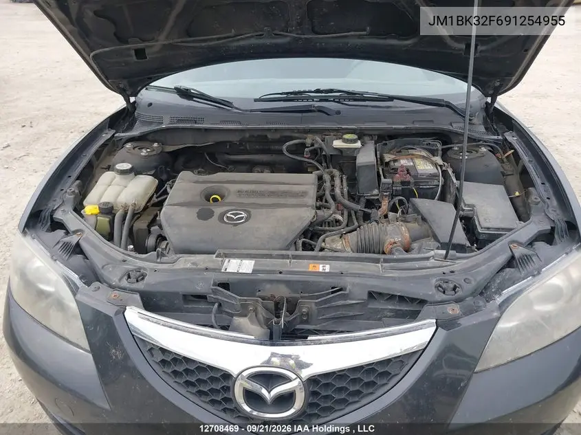2009 MAZDA 3 VIN JM1BK32F691254955 — фото 10