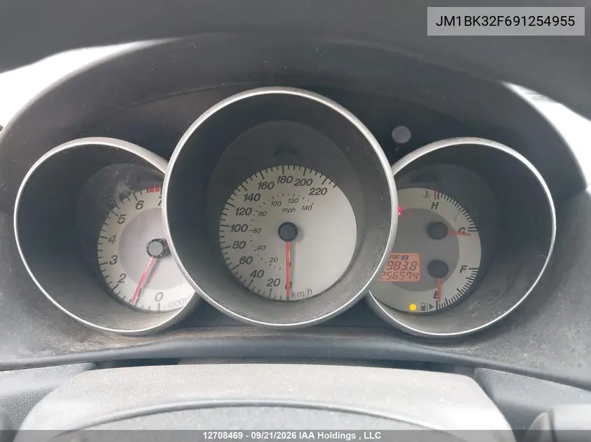 2009 MAZDA 3 VIN JM1BK32F691254955 — фото 7