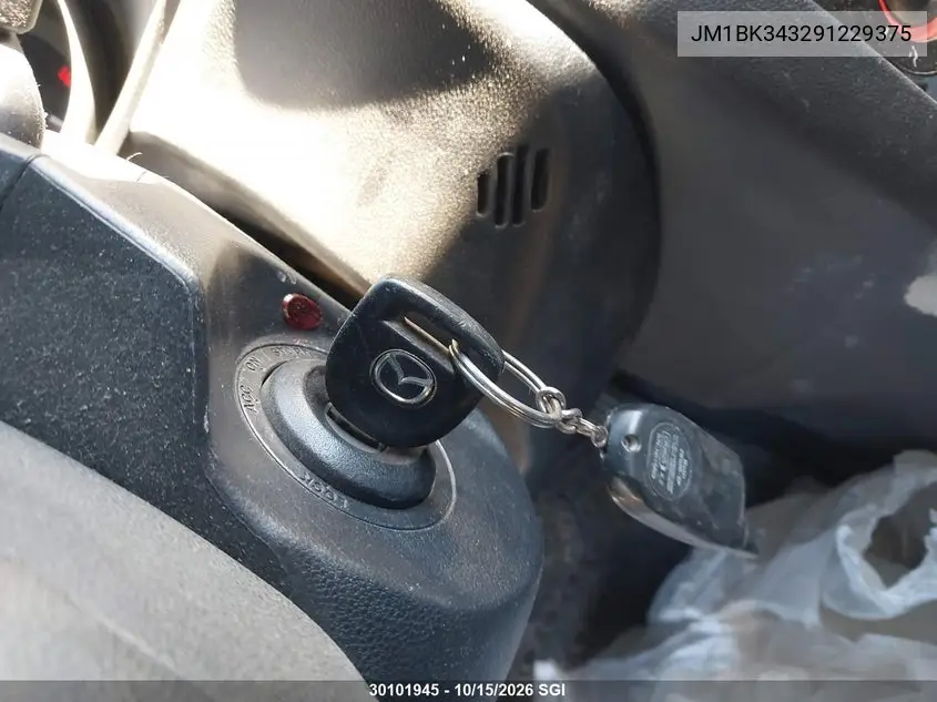 2009 MAZDA 3 VIN JM1BK343291229375 — фото 11
