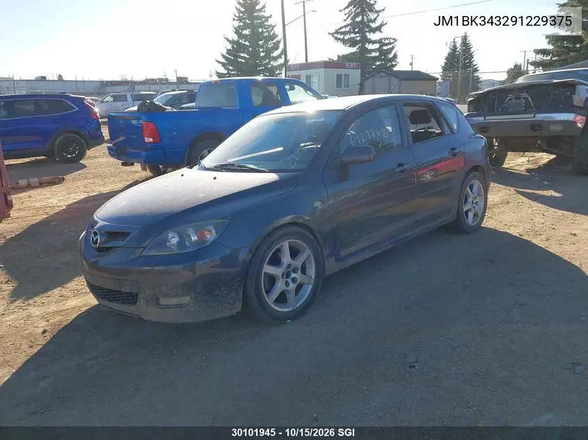 2009 MAZDA 3 VIN JM1BK343291229375 — фото 2