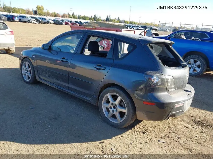 2009 MAZDA 3 VIN JM1BK343291229375 — фото 3