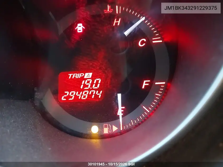 2009 MAZDA 3 VIN JM1BK343291229375 — фото 7