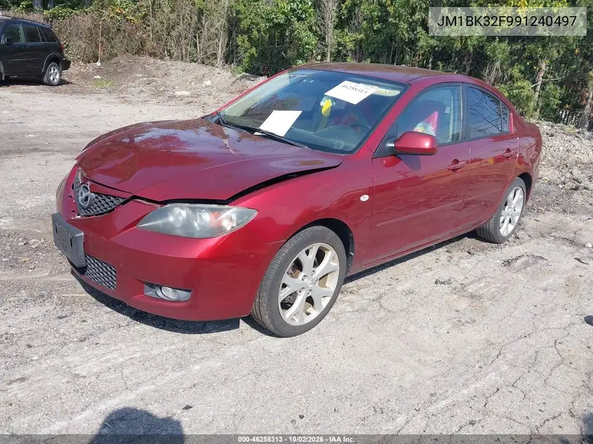2009 MAZDA 3 VIN JM1BK32F991240497 — фото 2