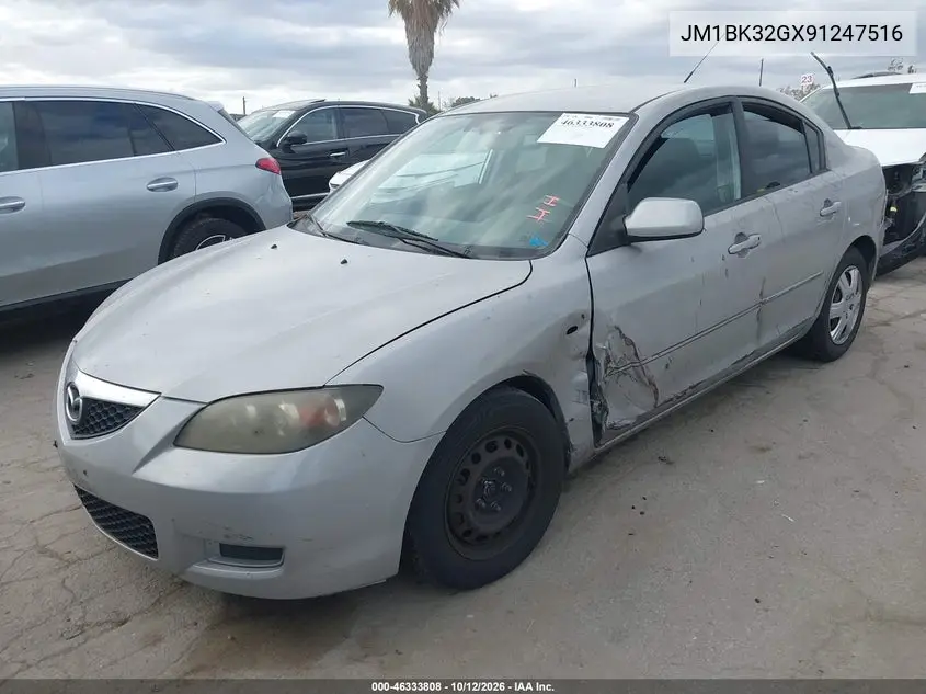 2009 MAZDA 3 VIN JM1BK32GX91247516 — фото 2