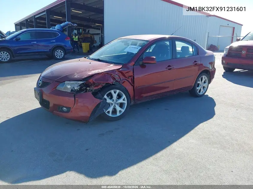 2009 MAZDA 3 VIN JM1BK32FX91231601 — фото 2