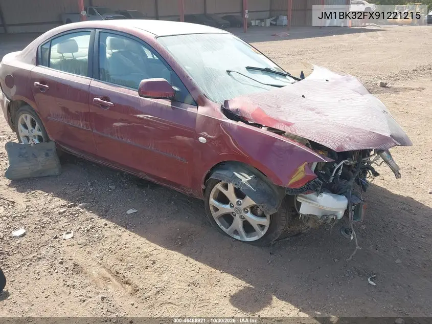 MAZDA 3 2009, VIN JM1BK32FX91221215
