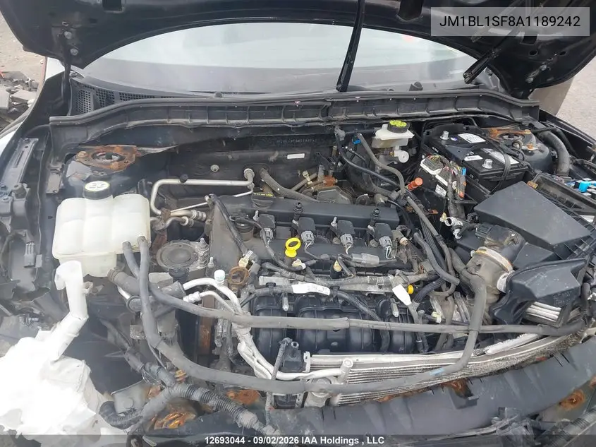 2010 MAZDA 3 VIN JM1BL1SF8A1189242 — фото 10