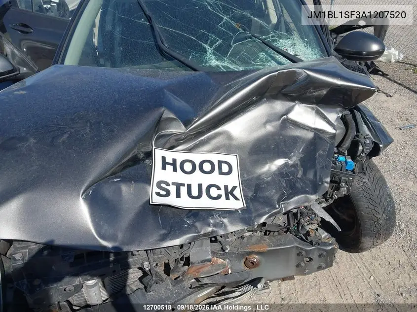 2010 MAZDA 3 VIN JM1BL1SF3A1207520 — фото 10