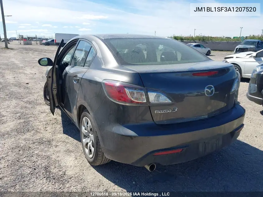2010 MAZDA 3 VIN JM1BL1SF3A1207520 — фото 3