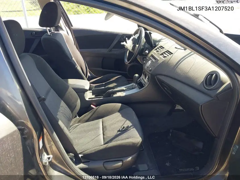 2010 MAZDA 3 VIN JM1BL1SF3A1207520 — фото 5