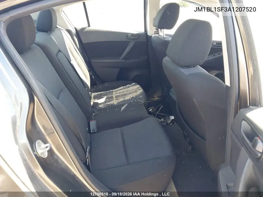 2010 MAZDA 3 VIN JM1BL1SF3A1207520 — фото 8