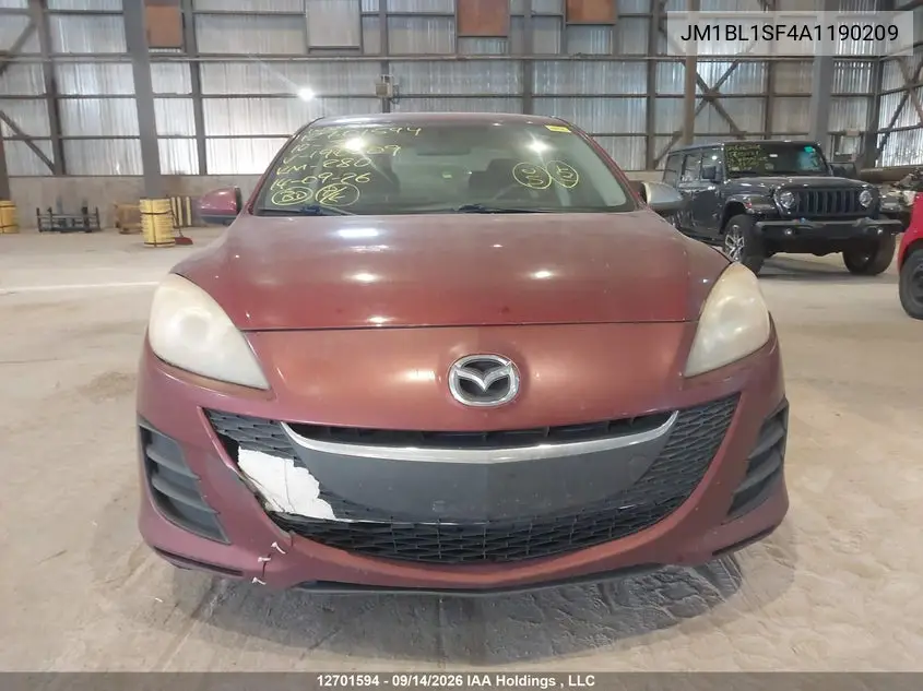 2010 MAZDA 3 VIN JM1BL1SF4A1190209 — фото 13