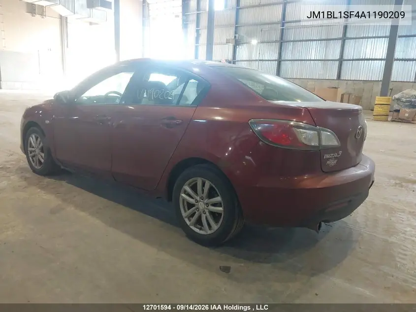 2010 MAZDA 3 VIN JM1BL1SF4A1190209 — фото 3