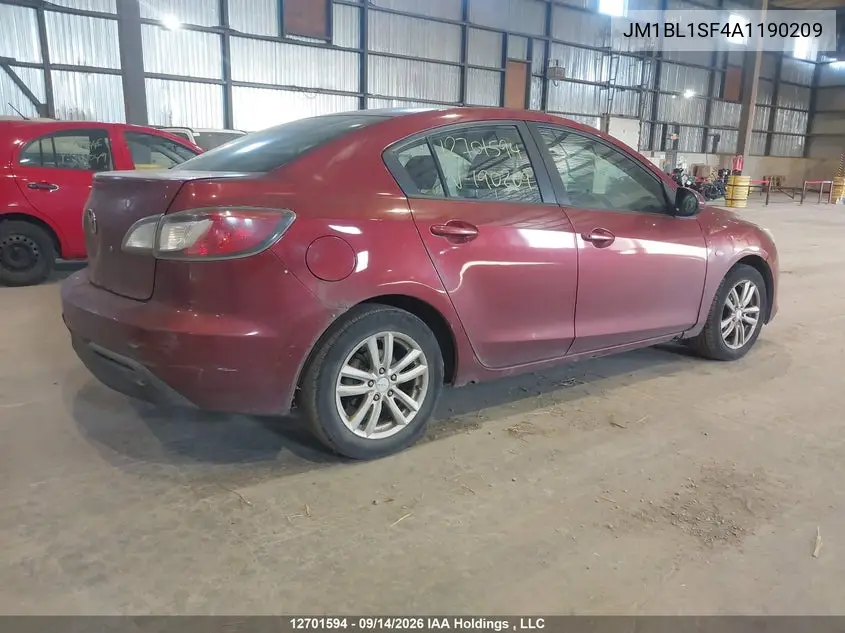 2010 MAZDA 3 VIN JM1BL1SF4A1190209 — фото 4