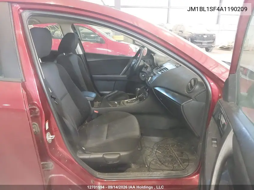 2010 MAZDA 3 VIN JM1BL1SF4A1190209 — фото 5