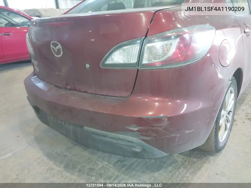 2010 MAZDA 3 VIN JM1BL1SF4A1190209 — фото 6