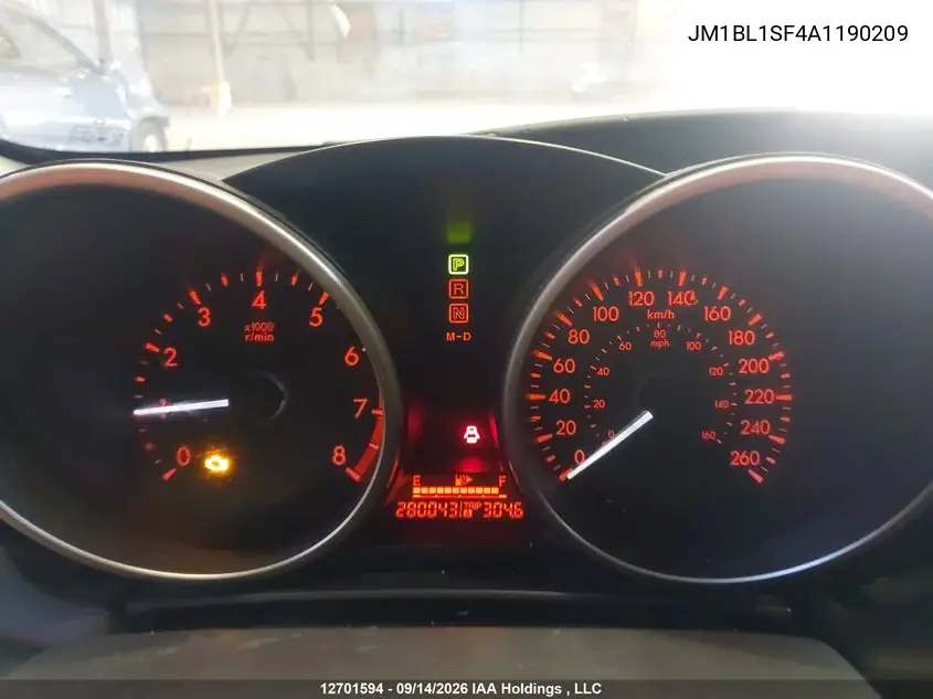 2010 MAZDA 3 VIN JM1BL1SF4A1190209 — фото 7