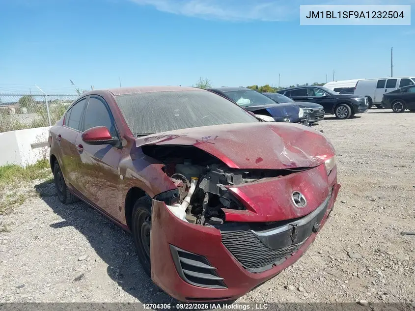 MAZDA 3 2010, VIN JM1BL1SF9A1232504