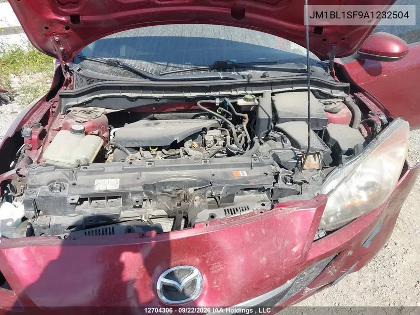 2010 MAZDA 3 VIN JM1BL1SF9A1232504 — фото 10