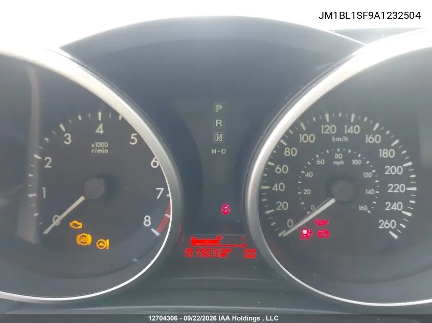 2010 MAZDA 3 VIN JM1BL1SF9A1232504 — фото 7